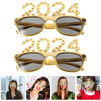 Новогодние тематические очки, реквизит для вечеринки, очки, реквизит для празднования фотографий