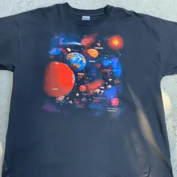 Винтажная футболка 2001 Solar System Galaxy