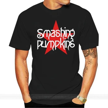 Футболка The Smashing Pumpkins Rock, Хлопковая Футболка Премиум-класса, Дышащие Топы, Футболка, модная футболка, мужская хлопковая брендовая футболка