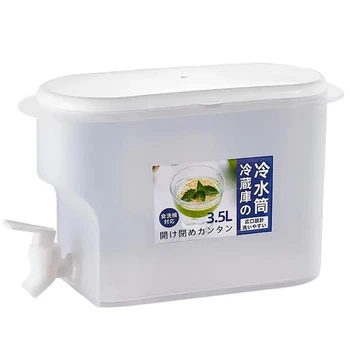Холодный чайник С краном Холодильник Фруктовый Чайник Летняя Бытовая Бутылка для Лимонада Большой Емкости Ведро для охлаждения ледяной воды