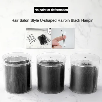 U-образные заколки для волос для женщин, девочек, аксессуары для волос для невесты, черные заколки для волос, металлические заколки для волос, три размера заколок для волос