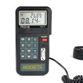 AVM-07 Цифровой Анемометр для регистрации данных Расходомер воздуха Тестер скорости ветра PROVA AVM07
