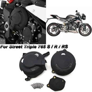 Новая пара черных мотоциклов из АБС-пластика, защитный чехол для крышки двигателя Street Triple 765 S/R/RS Для Daytona 675/R